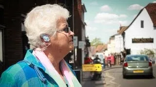 Pam St Clement goes Deaf for the Day to support Hearing Dogs for Deaf People