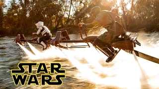 Star Wars - Speeder Bike Jetovator Battle in Real Life!