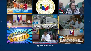 LIVE | Pagdinig ng Senado kaugnay sa panukalang P2.385-billion budget ng OVP para sa taong 2024