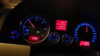 VW Touareg R5 2.5 TDI 4wd 6 speed manual fuel consumption test at 100km/h plus other speeds reported