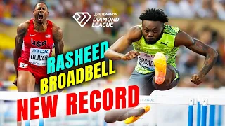 NEW RECORD! Rasheed Broadbell Sets New Meet Record in 110m Hurdles at Rabat Diamond League"