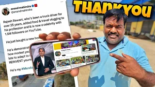 Ek Truck Driver News Channel Per Aa Gaya 😍 || Thank you Anand Mahindra sir || #vlog
