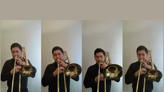 Bach - Toccata and Fugue in D minor BWV 565 - Trombone Quartet