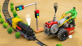 Green Light Go! Red Light Stop! diy tractor mini traffic lights science project| @Sunfarming