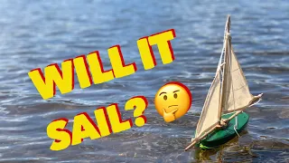 Will it sail? A simple home made Pond Yacht!