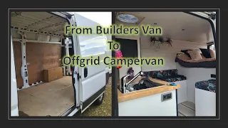 Van Conversion Peugeot Boxer L3 H2 To Campervan  Full Build