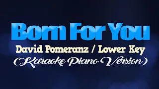 BORN FOR YOU - David Pomeranz/LOWER KEY (KARAOKE PIANO VERSION)