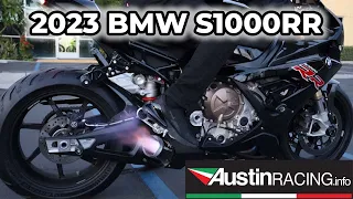 2023 BMW S1000RR Austin Racing GP1R full titanium exhaust system -Sound Test