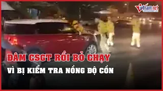 Tài xế hất CSGT lên nắp capo bỏ chạy vì bị kiểm tra nồng độ cồn | Vietnamnet