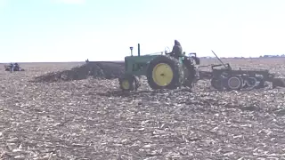 Plowing with Antique Tractors In Arthur Illinois