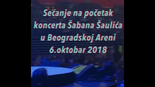 Saban Saulic koncert u Areni, Beograd 2018 sa otvaranja koncerta