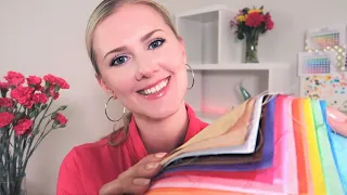 COLOR ANALYSIS 🌈 ASMR 🌈 Soft Spoken • Fabrics • Paper • Educational