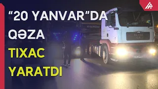 Eyni anda baş verən iki qəza hərəkəti iflic etdi – APA TV