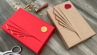 Fan Pleats with Washi Tape Gift Wrapping | Gift Packaging