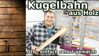 Kugelbahn selbst gebaut - DIY Holzspielzeug - Frästisch im Test