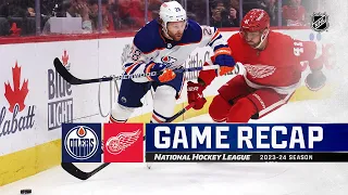 Oilers @ Red Wings 1/11 | NHL Highlights 2024