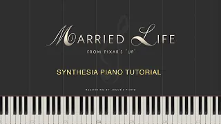 Married Life (from "Up") - Michael Giacchino  Synthesia Piano Tutorial