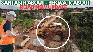 14th September 2023: New Road Update from Santasi Roundabout to Bekwai Roundabout in Kumasi Ghana.