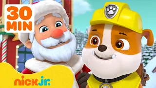 Rubble's BEST Holiday Rescues! w/ PAW Patrol Chase & Skye | 30 Minute Compilation | Rubble & Crew