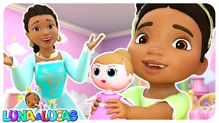 The Princess Lost her Shoe | Princess Songs for Kids | Luna and Lucas 🌈 🦄