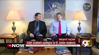 Elder students, principal meet with St. Xavier counterparts, apologize for racist chants