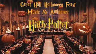 🎃Great Hall Halloween Feast Music & Ambience - Harry Potter