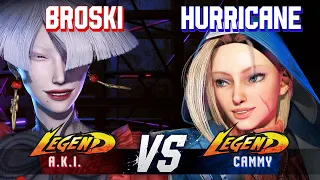 SF6 ▰ BROSKI (A.K.I.) vs HURRICANE (Cammy) ▰ High Level Gameplay