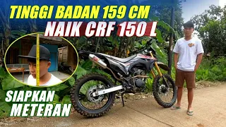 TEST RIDE NAIK CRF 150 L TINGGI BADAN 159 CM | Review Indonesia