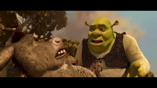 Shrek Forever After (2010) Shrek Meets Donkey Scene