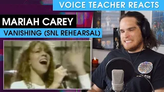 Voice Teacher Reacts to Mariah Carey - Vanishing (SNL Rehearsal 1990)