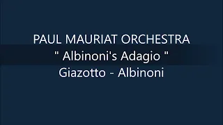 PAUL MAURIAT ORCHESTRA   Albinoni's Adagio