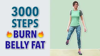 3000 Steps At Home - Belly Fat Walking Workout