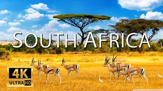 FLYING OVER SOUTH AFRICA (4K UHD)  Beautiful Nature Scenery with Relaxing Music - (4K VIDEO UHD)