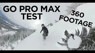 GOPRO MAX Snowboarding Test (Invisible Pole)