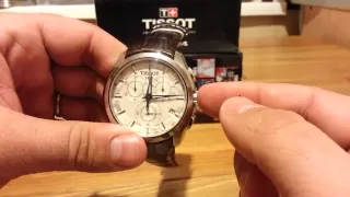 TISSOT T035 работа хронографа и настройка даты и времени