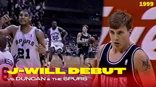 Jason Williams' Electrifying NBA Debut: White Chocolate Takes on Duncan's Spurs