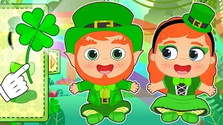 BABIES ALEX AND LILY dress up in Forest Leprechauns 🧚‍♂️🍀 Cartoons for kids