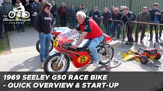 1969 Seeley G50 with Matchless 500cc engine - start-up & engine sound