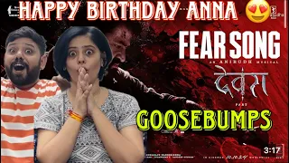 Fear Song (Hindi) Reaction | Devara Part 1 | NTR | Koratala Siva | Anirudh |