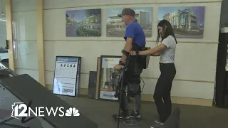 Paralyzed Army veteran is able to walk again thanks to exoskeleton