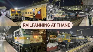 RAILFANNING AT THANE || EMD'S WAP'S AND MORE || INDIAN RAILWAYS ||