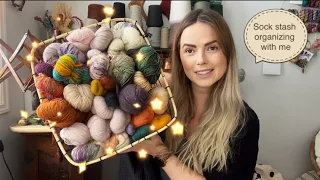 Knitting Traditions Stash Videos: organizing my potential sock yarns