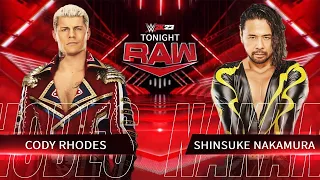 CODY RHODS  VS SHINSUKE@cody_Rhods #wwe