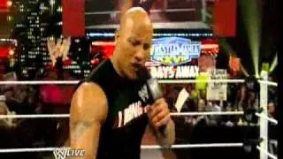 WWE Monday Night Raw 03.28.11 The Rock-John Cena-The Miz Promo(Face Off) HQ Part 1