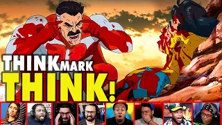 Reactors Reaction To The Think Mark Think Moment From Invincible Episode 8 | Mixed Reactions