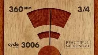 360 BPM 3/4 Wood Metronome HD