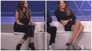 Melissa Satta vs Debora Salvalaggio - MIX. Beautiful and sexy legs!!!