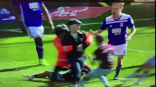 A Supporter Of Birmingham hits Aston Villa captain By Order Of The Peaky Blinders