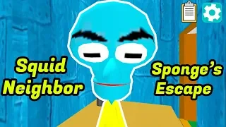 Squid Neighbor Sponge's Escape Level 1 To Level 10 Full Gameplay