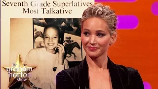 Jennifer Lawrence Won 'Most Talkative' In High School  - The Graham Norton Show